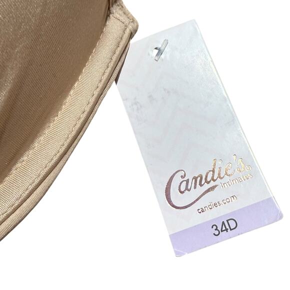 NWT Candies intimates nude adjustable strap wired bra 34D - Picture 5 of 7